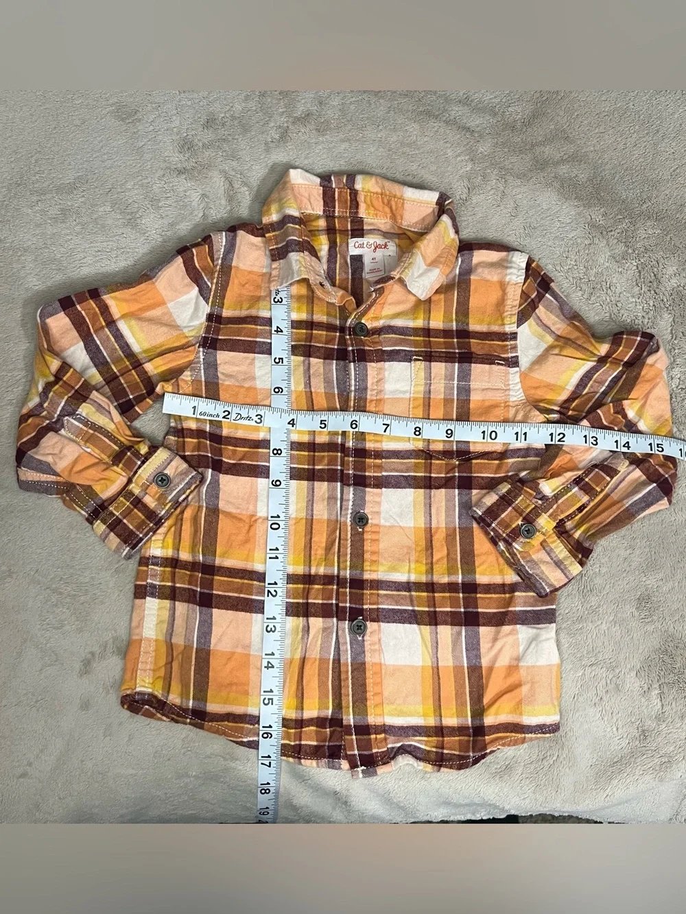 Cat & Jack Plaid Button Up Shirt